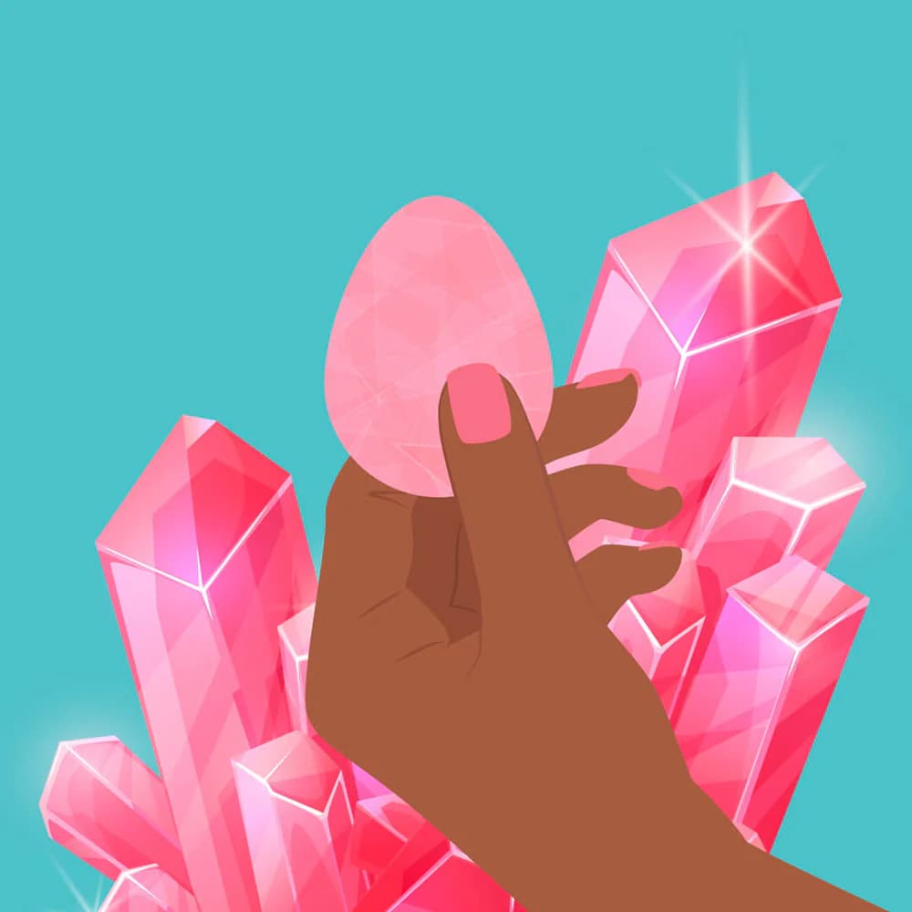 Biird Yonii 2-Piece Rose Quartz Eggs Set thumbnail 6
