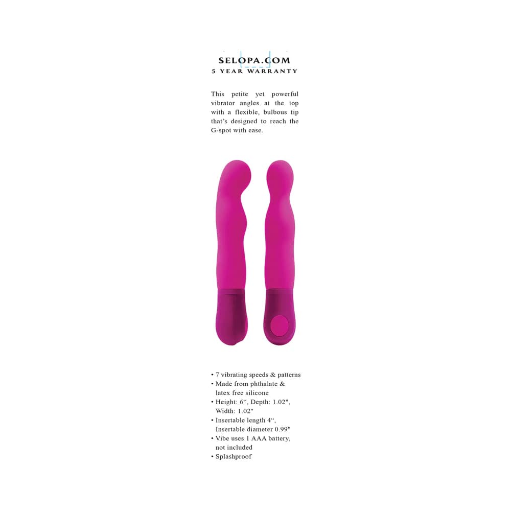 Selopa G Wow Silicone G-Spot Vibrator Pink thumbnail 8