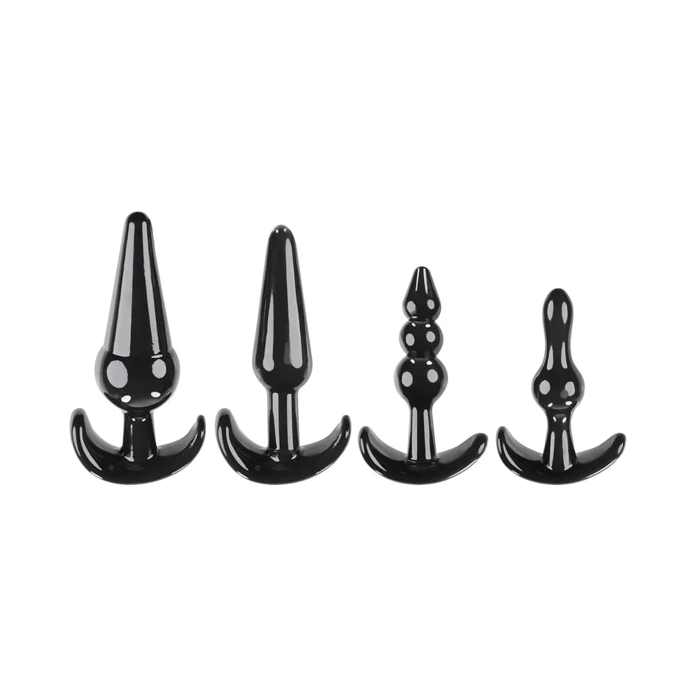 Selopa Intro To Plugs 4-Piece Anal Plug Set Black thumbnail 2
