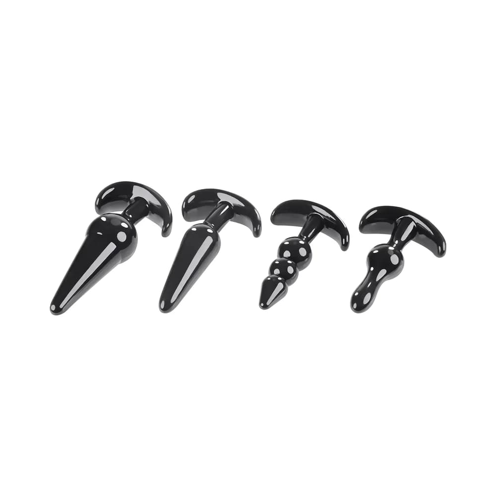 Selopa Intro To Plugs 4-Piece Anal Plug Set Black thumbnail 5