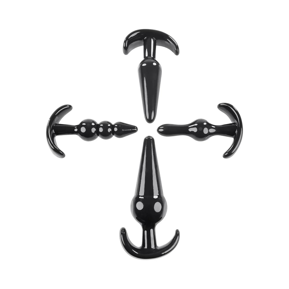 Selopa Intro To Plugs 4-Piece Anal Plug Set Black thumbnail 7