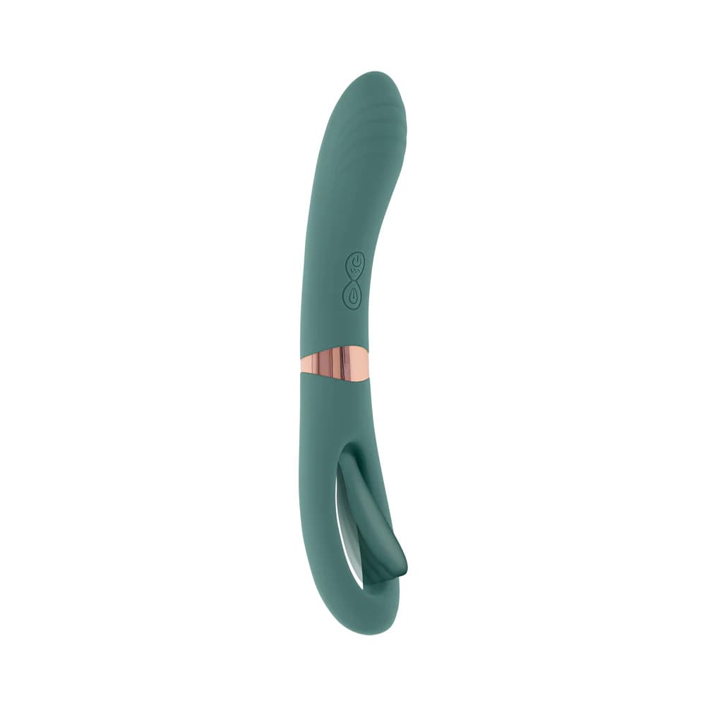 Evolved Chick Flick Rechargeable Vibrator with Flicker Silicone Mint thumbnail 3