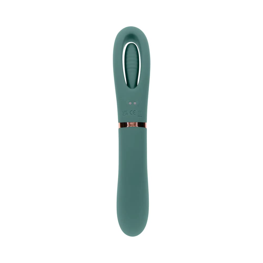 Evolved Chick Flick Rechargeable Vibrator with Flicker Silicone Mint thumbnail 8