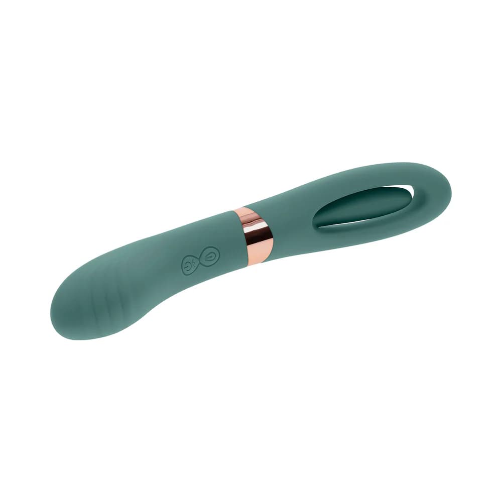 Evolved Chick Flick Rechargeable Vibrator with Flicker Silicone Mint thumbnail 10