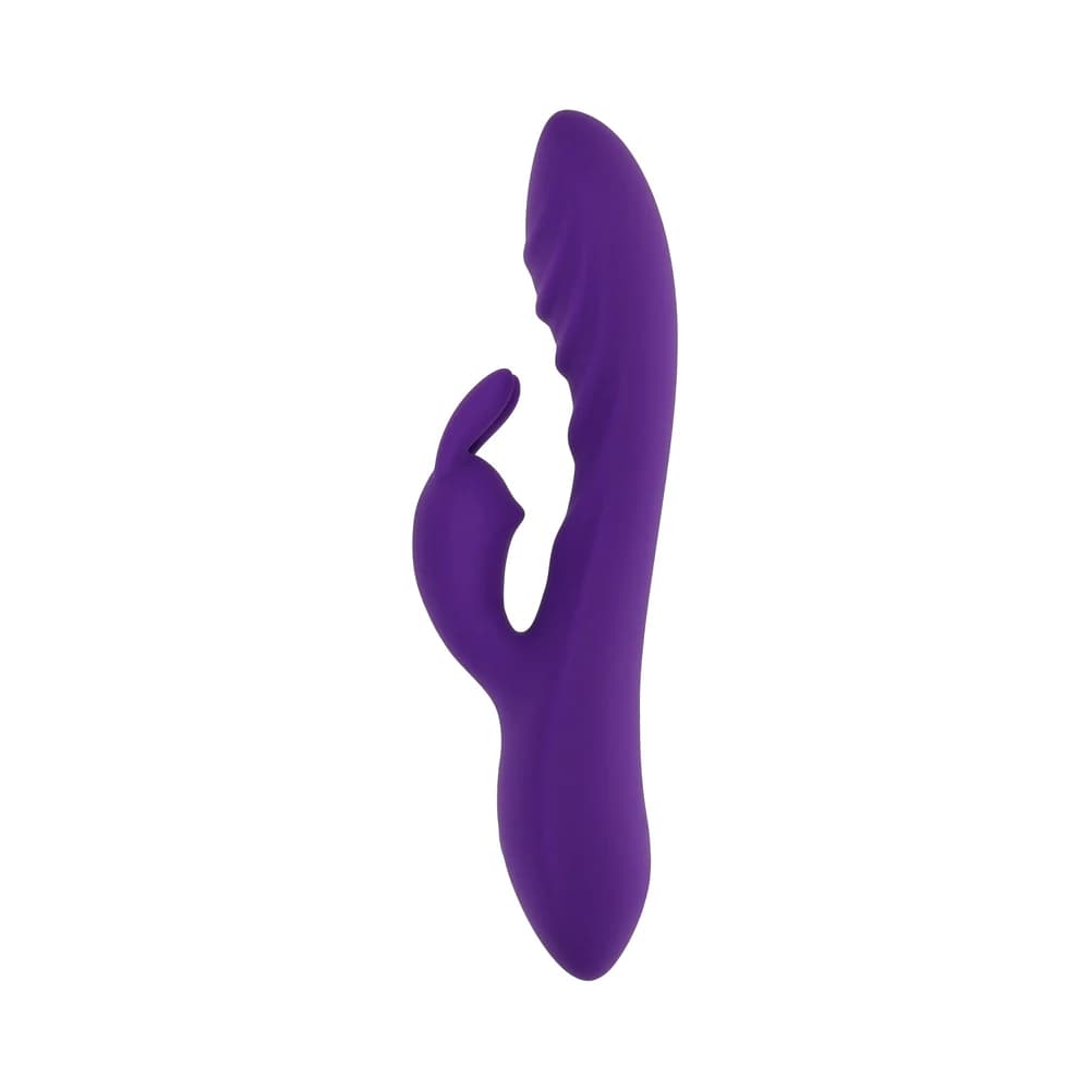 Evolved Wavy Rabbit Rechargeable Dual Stimulator Silicone Purple thumbnail 2