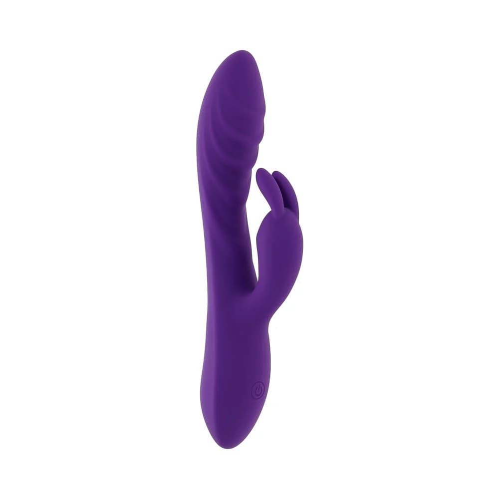 Evolved Wavy Rabbit Rechargeable Dual Stimulator Silicone Purple thumbnail 3