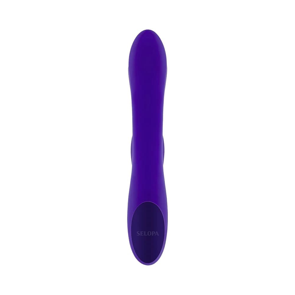 Selopa Poseable Bunny Rechargeable Dual Stimulator Silicone Purple thumbnail 5