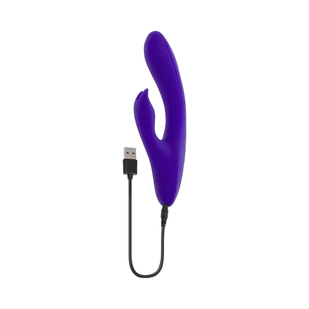 Selopa Poseable Bunny Rechargeable Dual Stimulator Silicone Purple thumbnail 7