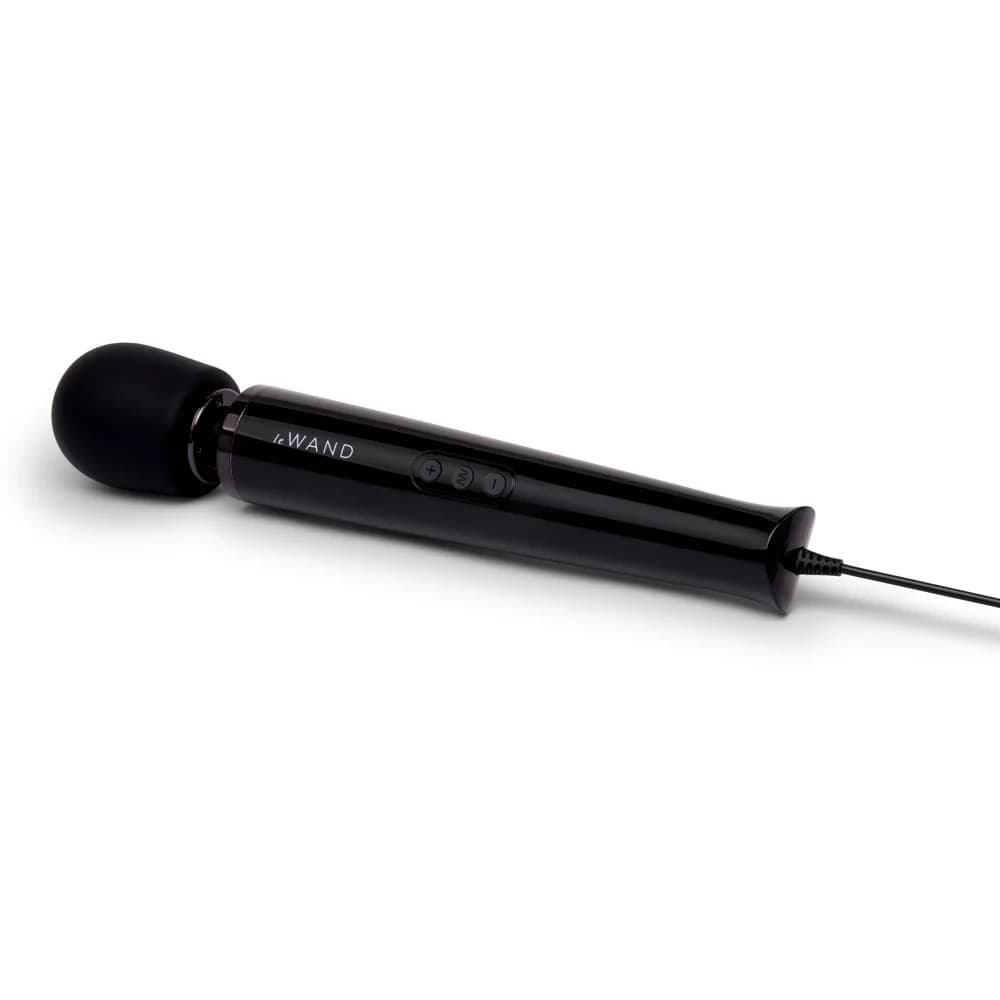 Le Wand Plug-In Vibrating Massager Black thumbnail 2