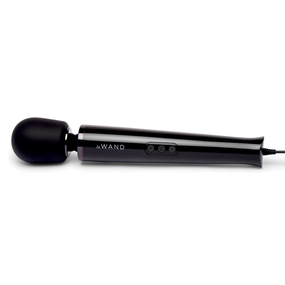 Le Wand Plug-In Vibrating Massager Black thumbnail 3