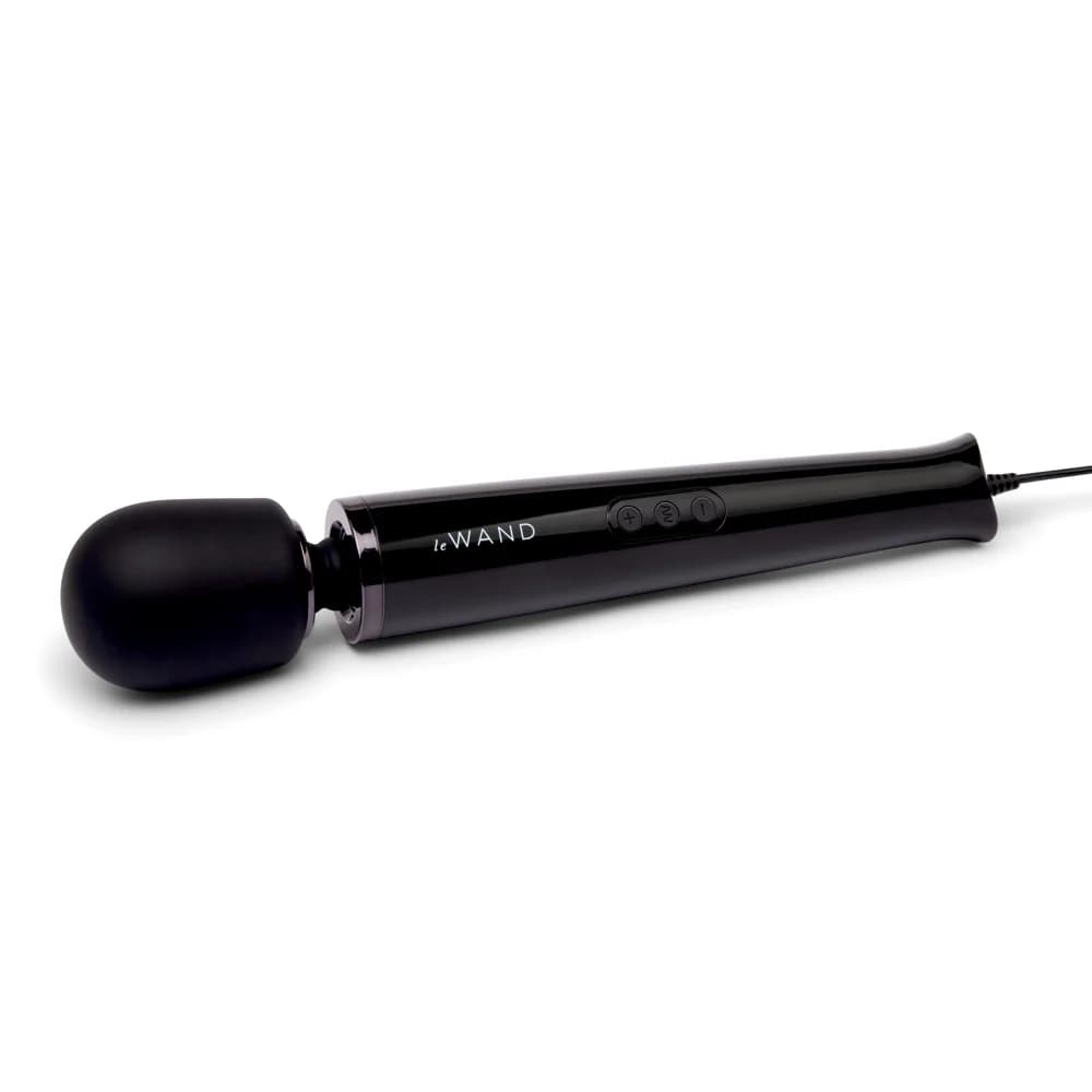 Le Wand Plug-In Vibrating Massager Black thumbnail 4