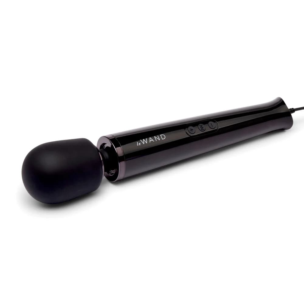 Le Wand Plug-In Vibrating Massager Black thumbnail 5