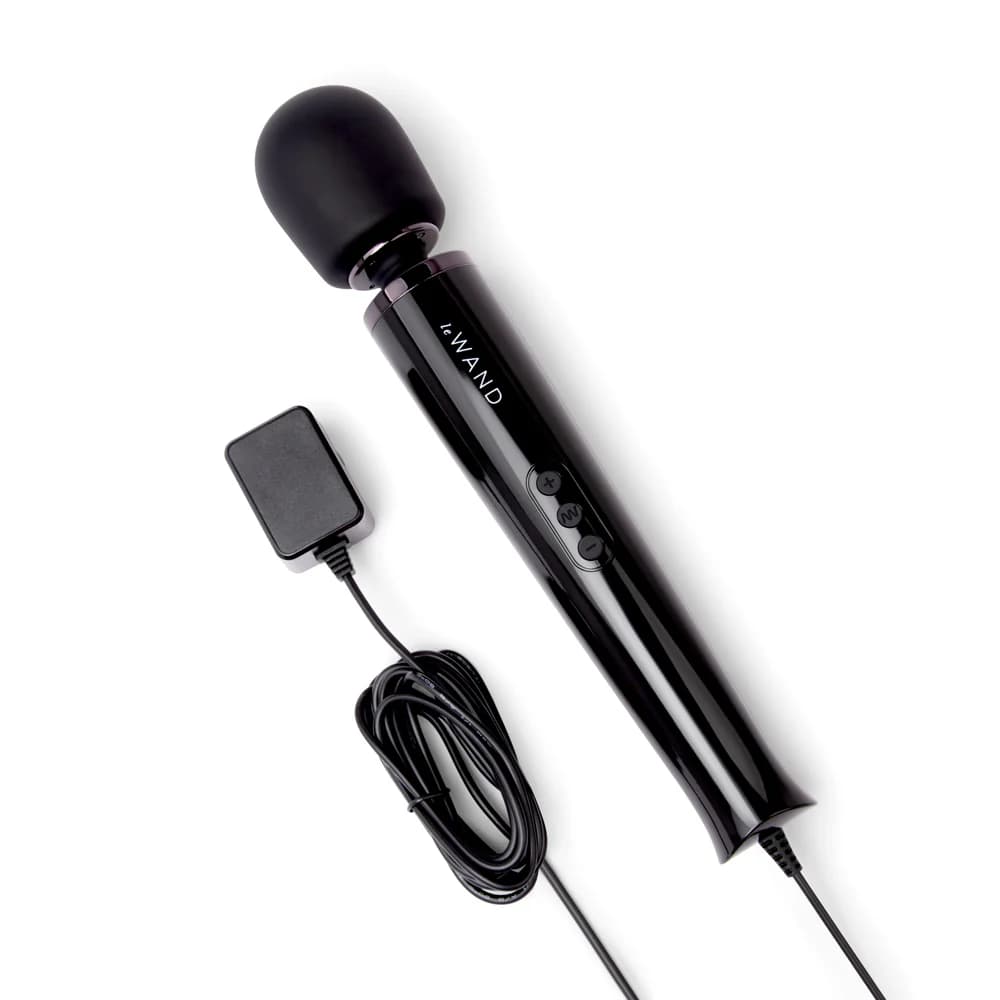 Le Wand Plug-In Vibrating Massager Black thumbnail 8