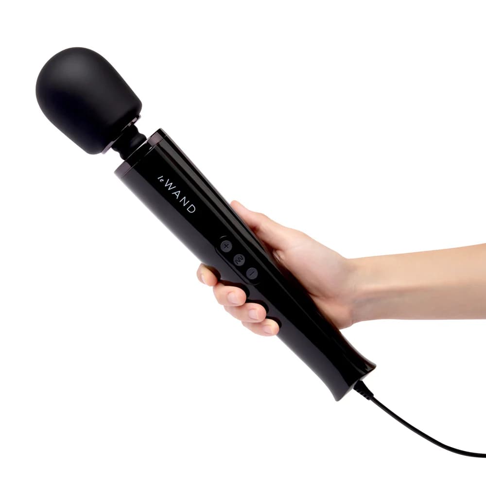 Le Wand Plug-In Vibrating Massager Black thumbnail 10