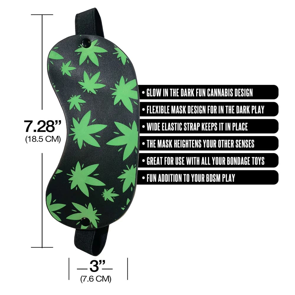Stoner Vibes Chronic Collection Glow in the Dark Blindfold thumbnail 4