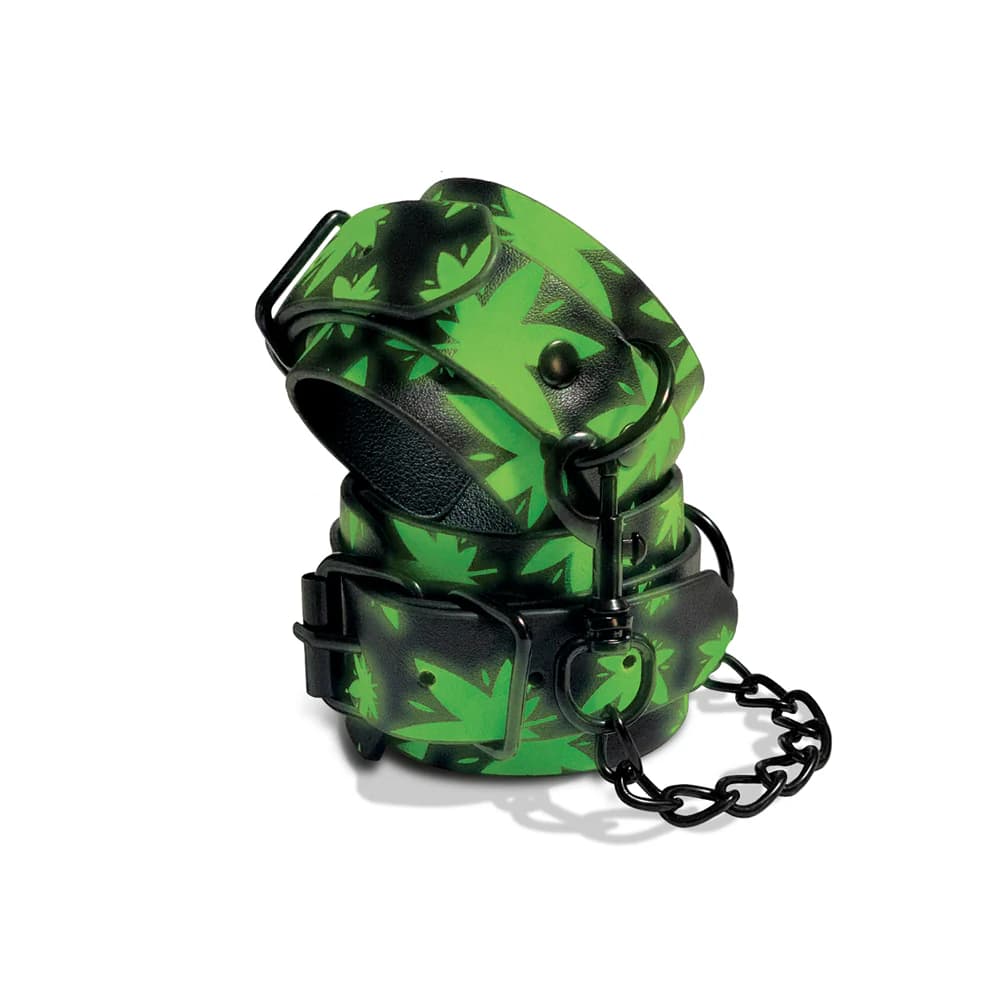 Stoner Vibes Chronic Collection Glow in the Dark Wrist Cuffs thumbnail 2