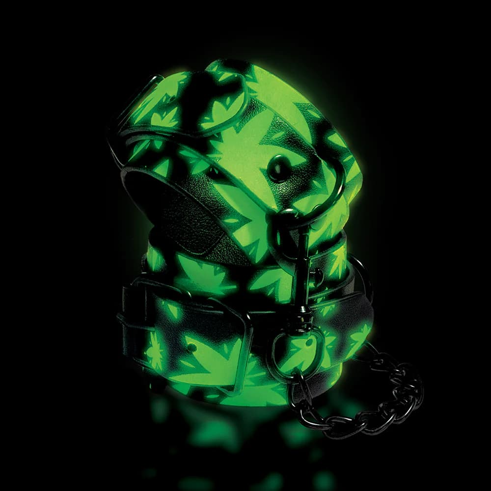 Stoner Vibes Chronic Collection Glow in the Dark Wrist Cuffs thumbnail 3