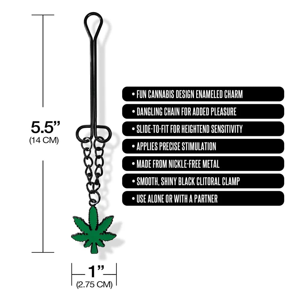 Stoner Vibes Chronic Collection Clitoral Clamp with Chain thumbnail 4