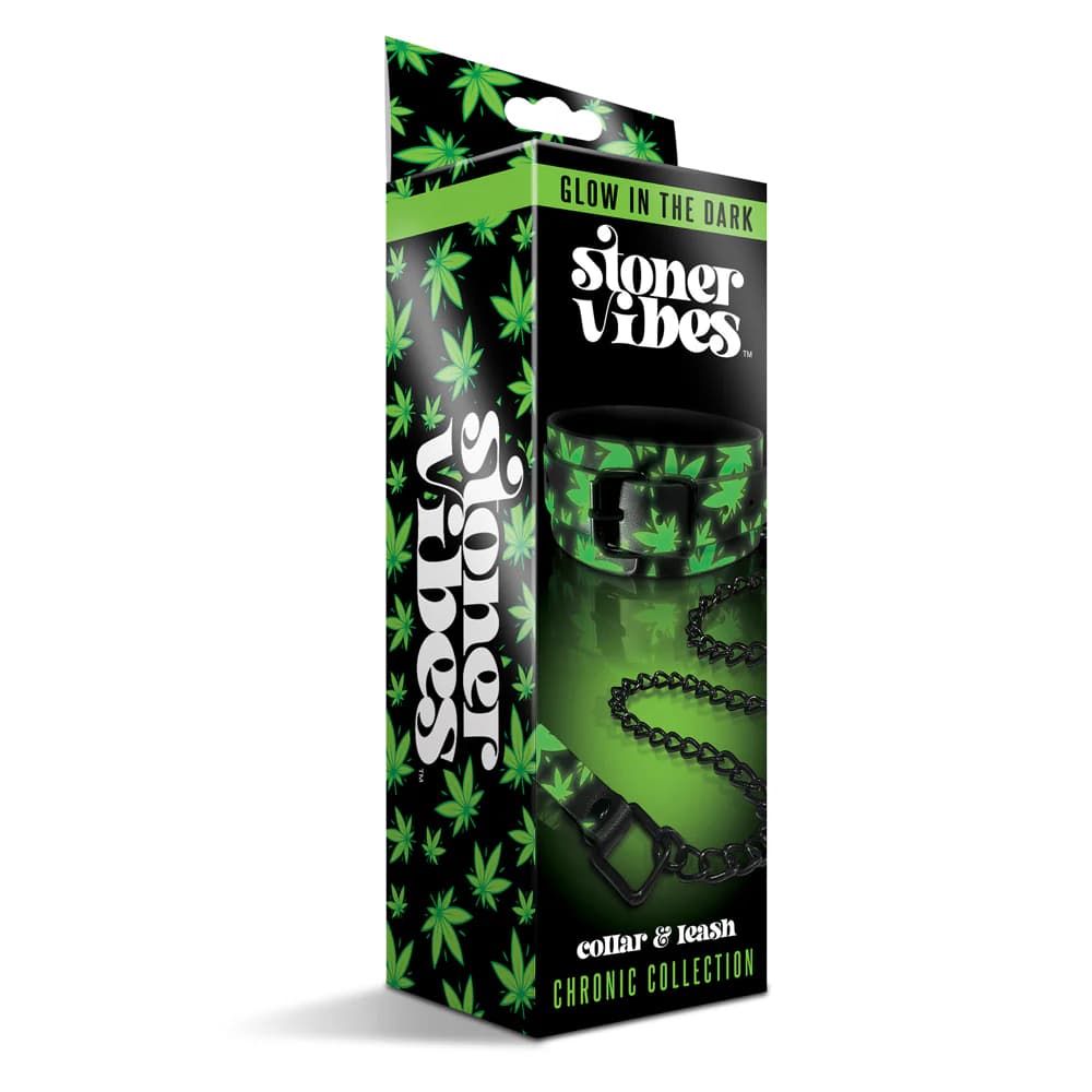 Stoner Vibes Chronic Collection Glow in the Dark Collar and Leash thumbnail 5