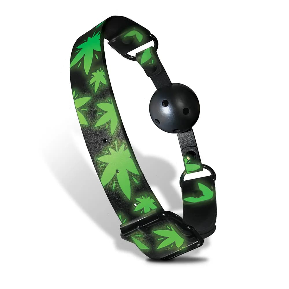 Stoner Vibes Chronic Collection Glow in the Dark Breathable Ball Gag thumbnail 2