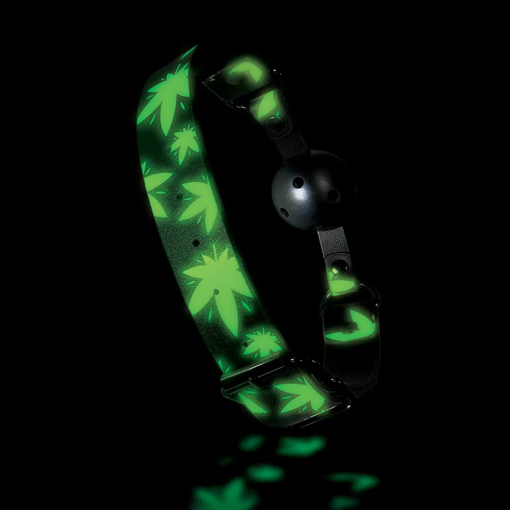 Stoner Vibes Chronic Collection Glow in the Dark Breathable Ball Gag thumbnail 3