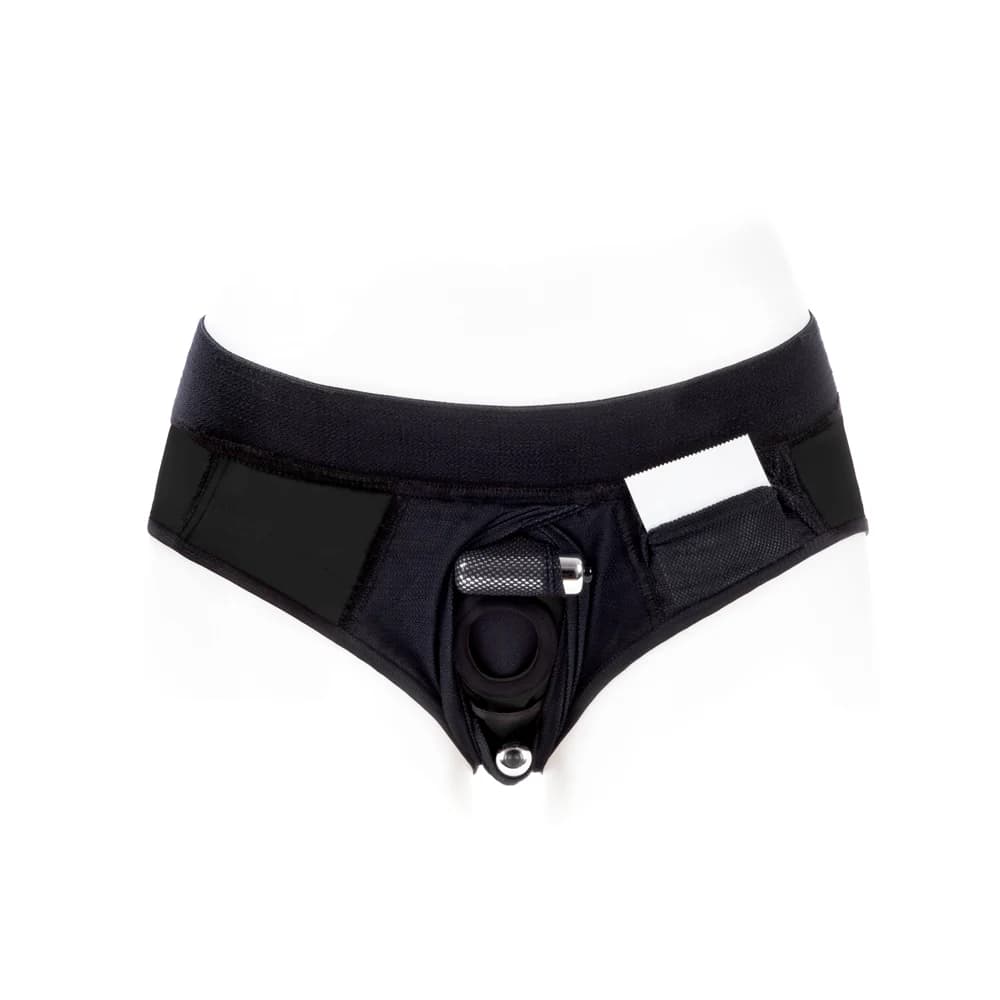 SpareParts Tomboi Cover Brief Style Underwear Harness Nylon Black/Black M thumbnail 5