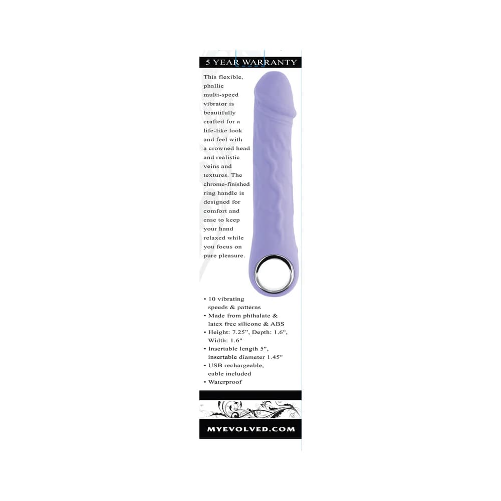 Evolved Purple Fantasy Rechargeable Vibrator Silicone thumbnail 9