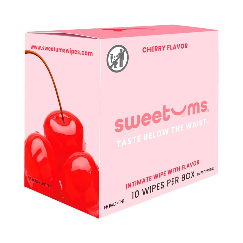 Sweetums Intimate Wipes Cherry Flavor 10-Pack thumbnail 3