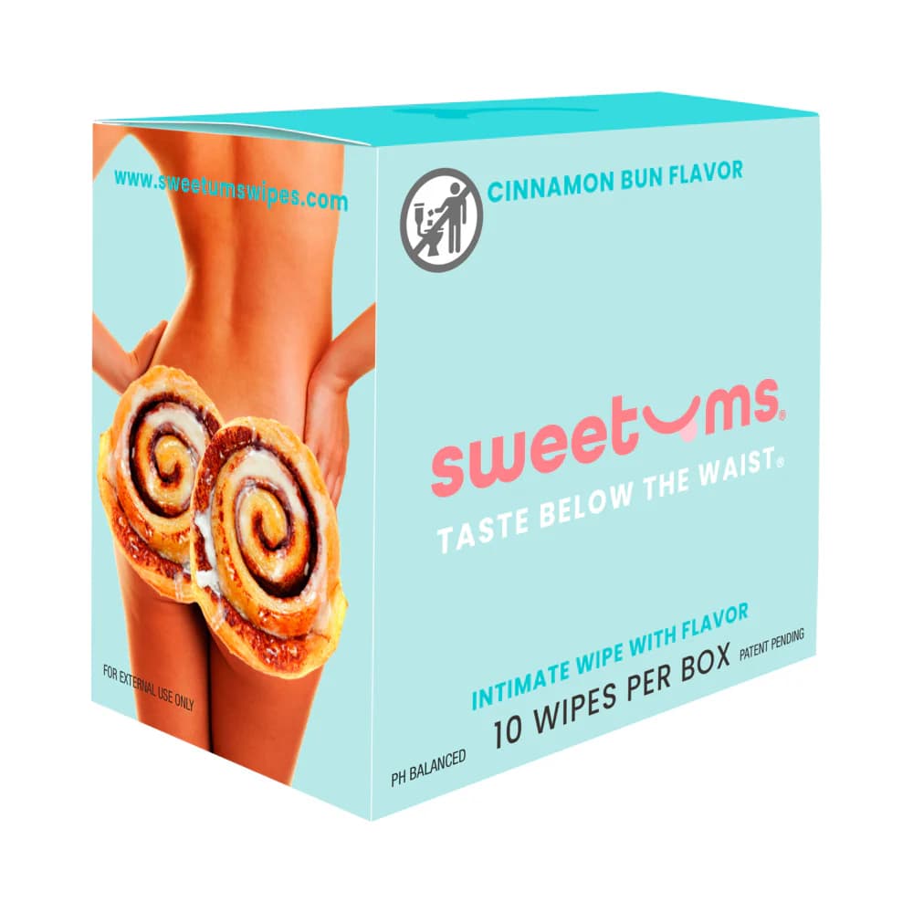 Sweetums Intimate Wipes Cinnamon Bun Flavor 10-Pack thumbnail 3
