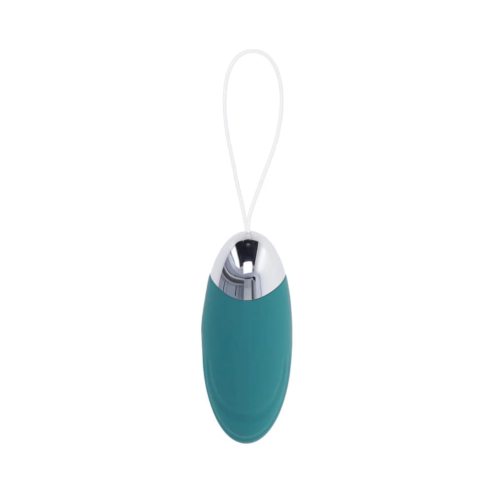 Evolved Oval Office Rechargeable Vibrating Egg with Remote Silicone Teal thumbnail 7