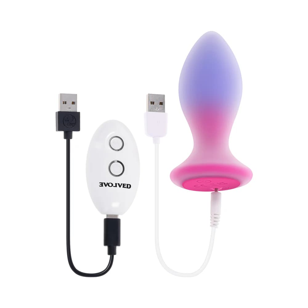 Evolved Paradise Plug Dual Layer Rechargeable Vibrating Anal Plug with Remote Silicone thumbnail 10
