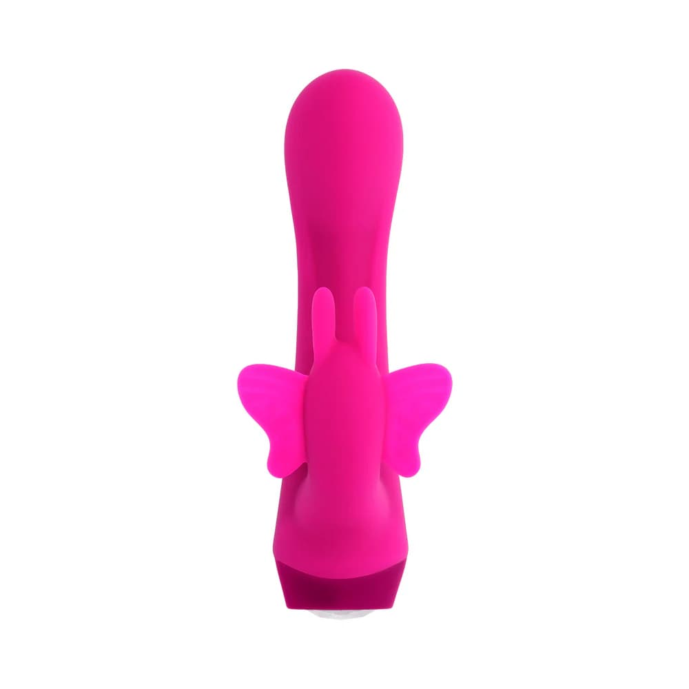 Selopa Butterfly Love Rechargeable Vibrating Dual Stimulator Silicone Pink thumbnail 5