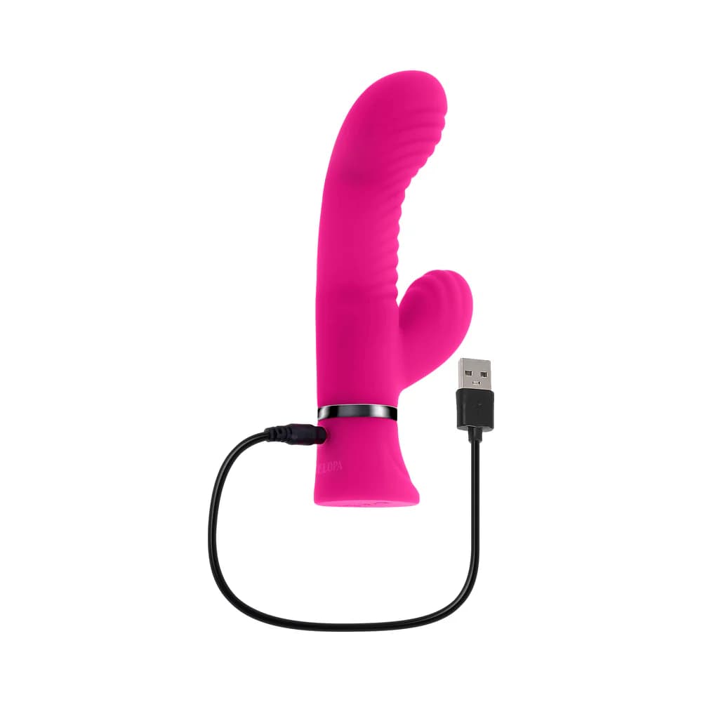 Selopa Next Wave Rechargeable Vibrating Dual Stimulator Silicone Pink thumbnail 7