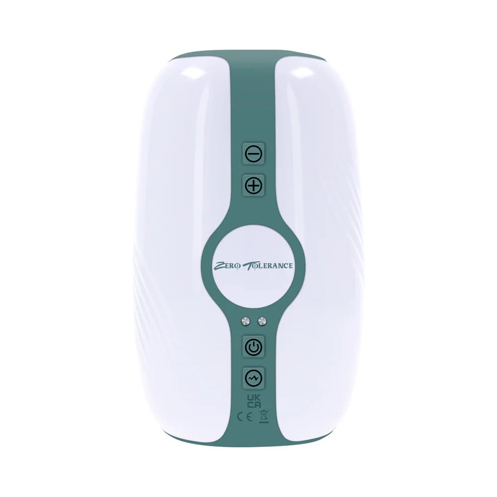 Zero Tolerance Touchdown Rechargeable Vibrating Tightening Stroker Silicone White thumbnail 2