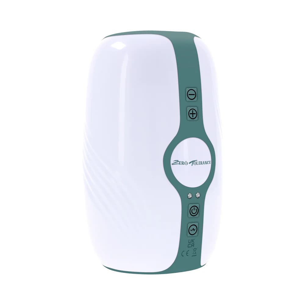 Zero Tolerance Touchdown Rechargeable Vibrating Tightening Stroker Silicone White thumbnail 3