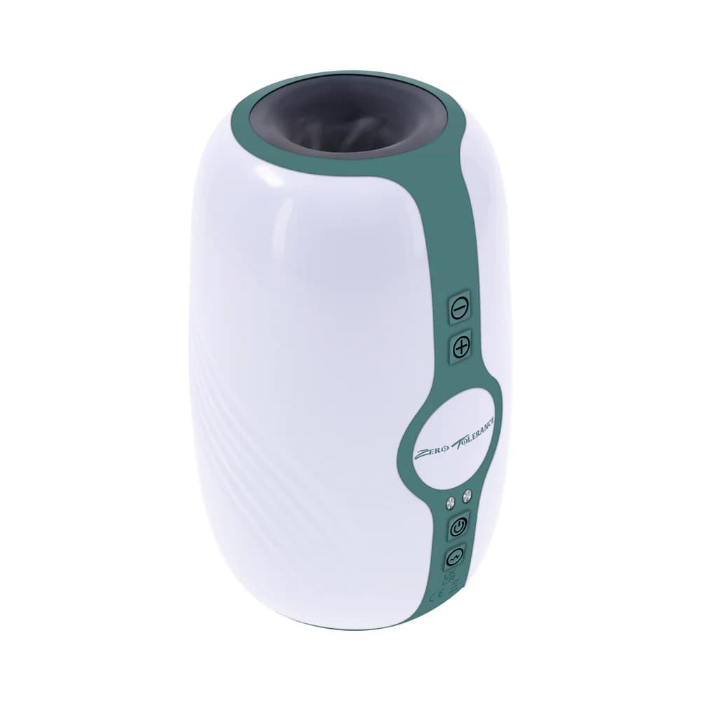 Zero Tolerance Touchdown Rechargeable Vibrating Tightening Stroker Silicone White thumbnail 5