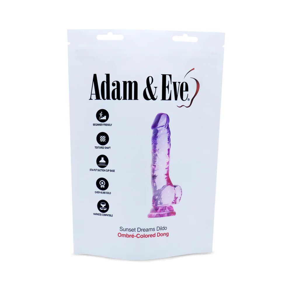 Adam & Eve Sunset Dreams Realistic Dildo 7.5 in. (Bag Packaging) thumbnail 3