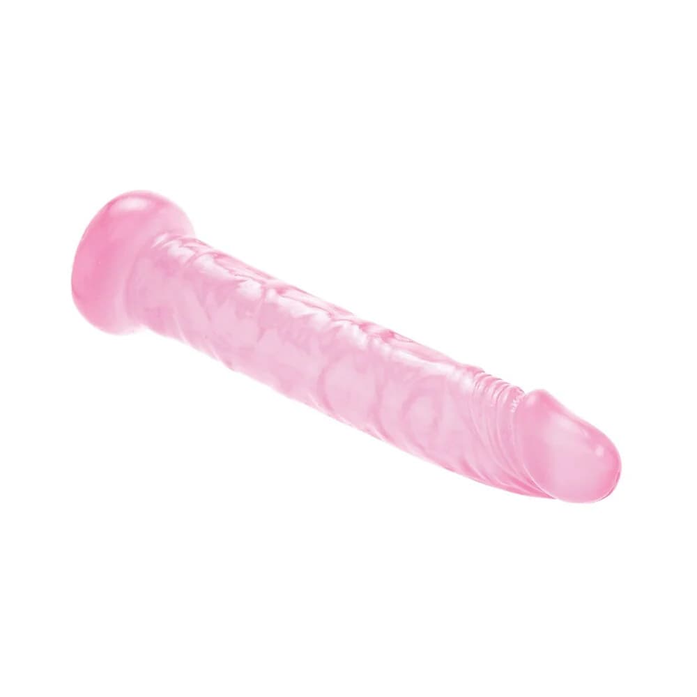 Adam & Eve Pink Jelly Slim Dildo thumbnail 3
