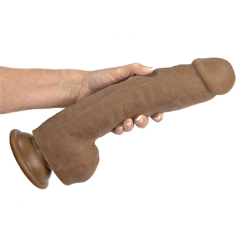Adam & Eve Adam's Colossal 12 in. Dildo Brown thumbnail 5