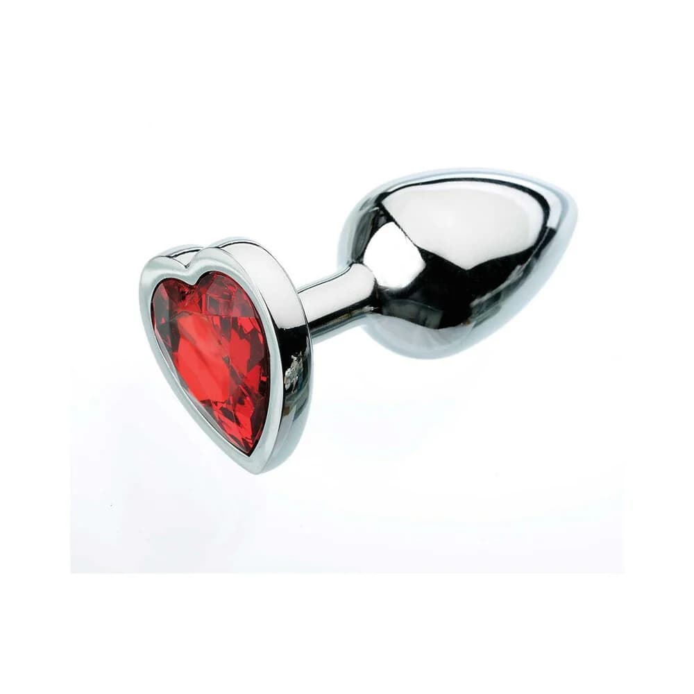 Adam & Eve Red Hearts Gem Anal Plug Small thumbnail 2