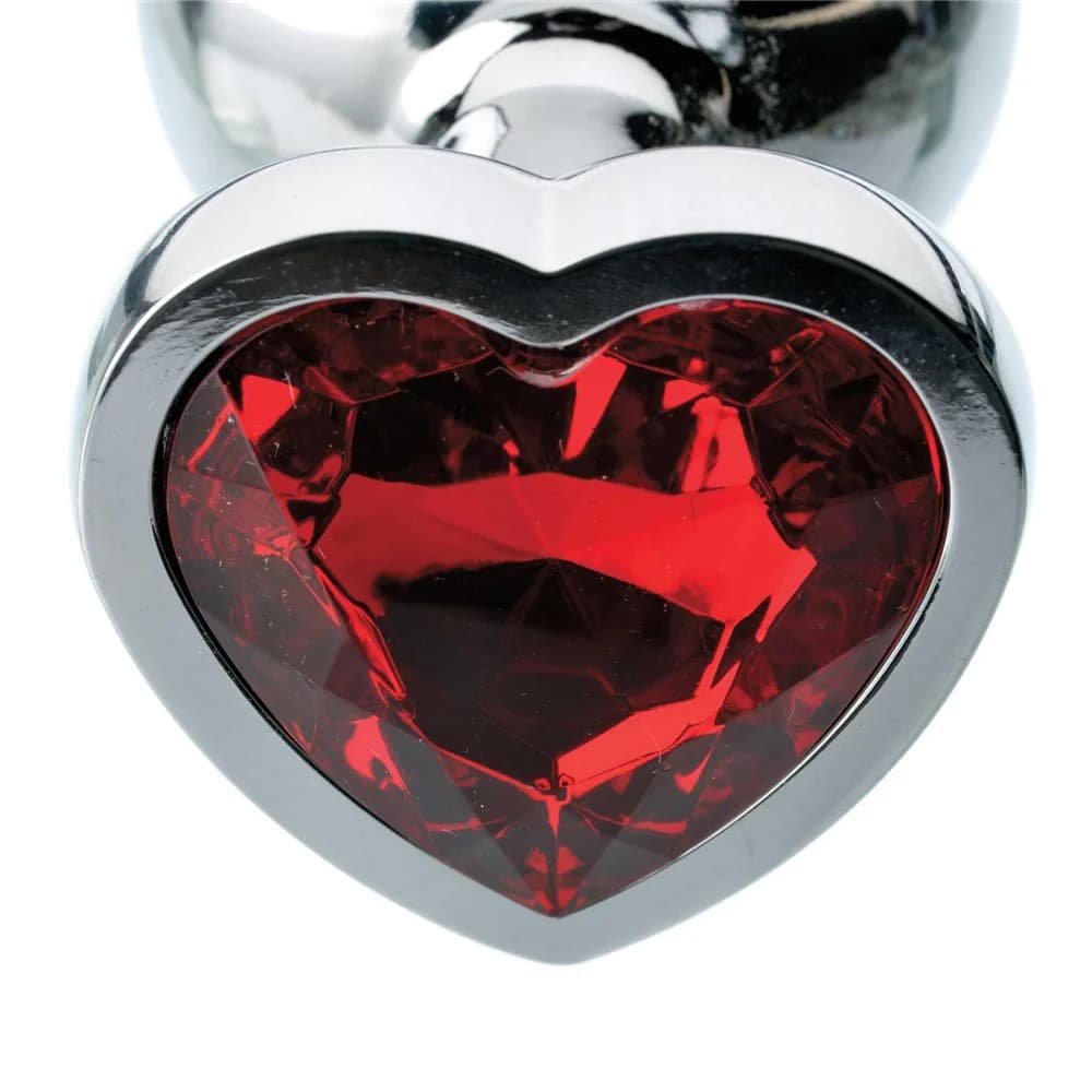 Adam & Eve Red Hearts Gem Anal Plug Small thumbnail 4