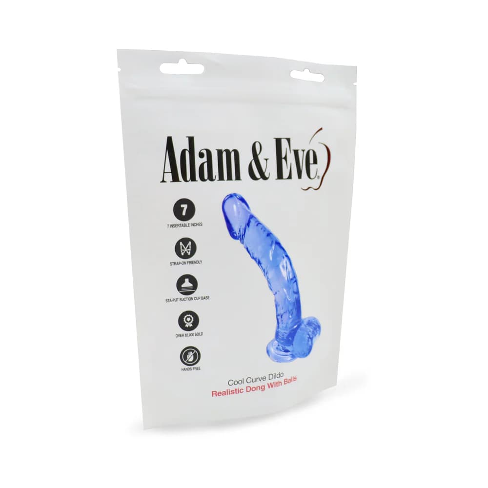 Adam & Eve Cool Curve Jelly Dildo (Bag Packaging) thumbnail 6