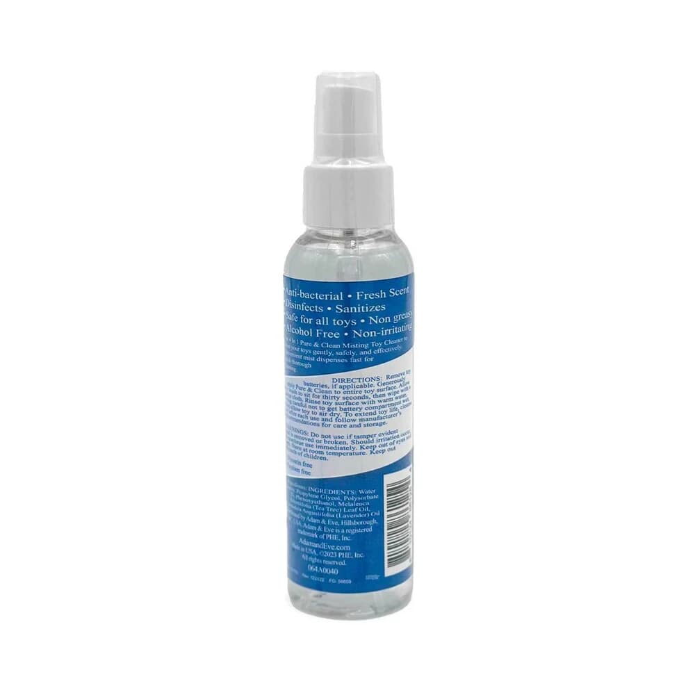 Adam & Eve 4 in 1 Pure & Clean Misting Toy Cleaner 4 oz. thumbnail 2