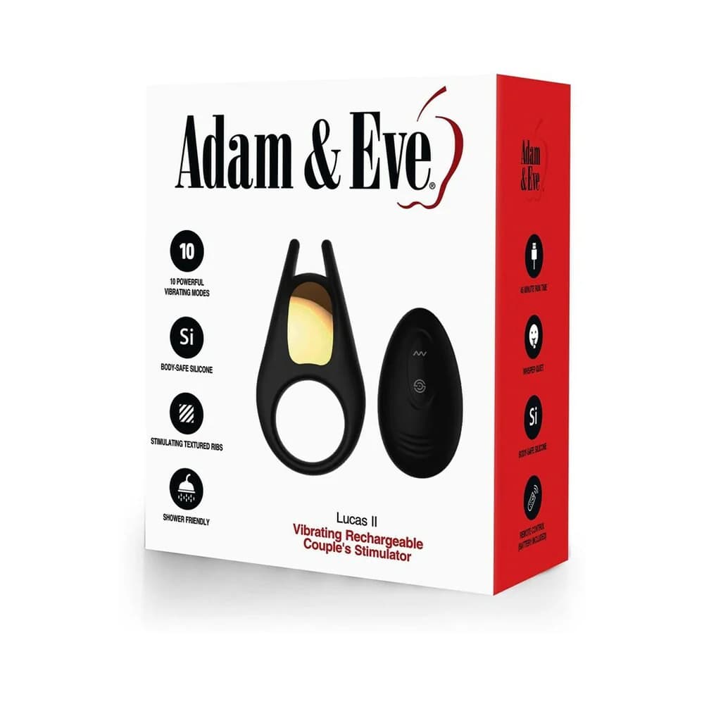 Adam & Eve Lucas II Vibrating Rechargeable Couple's Stimulator thumbnail 9