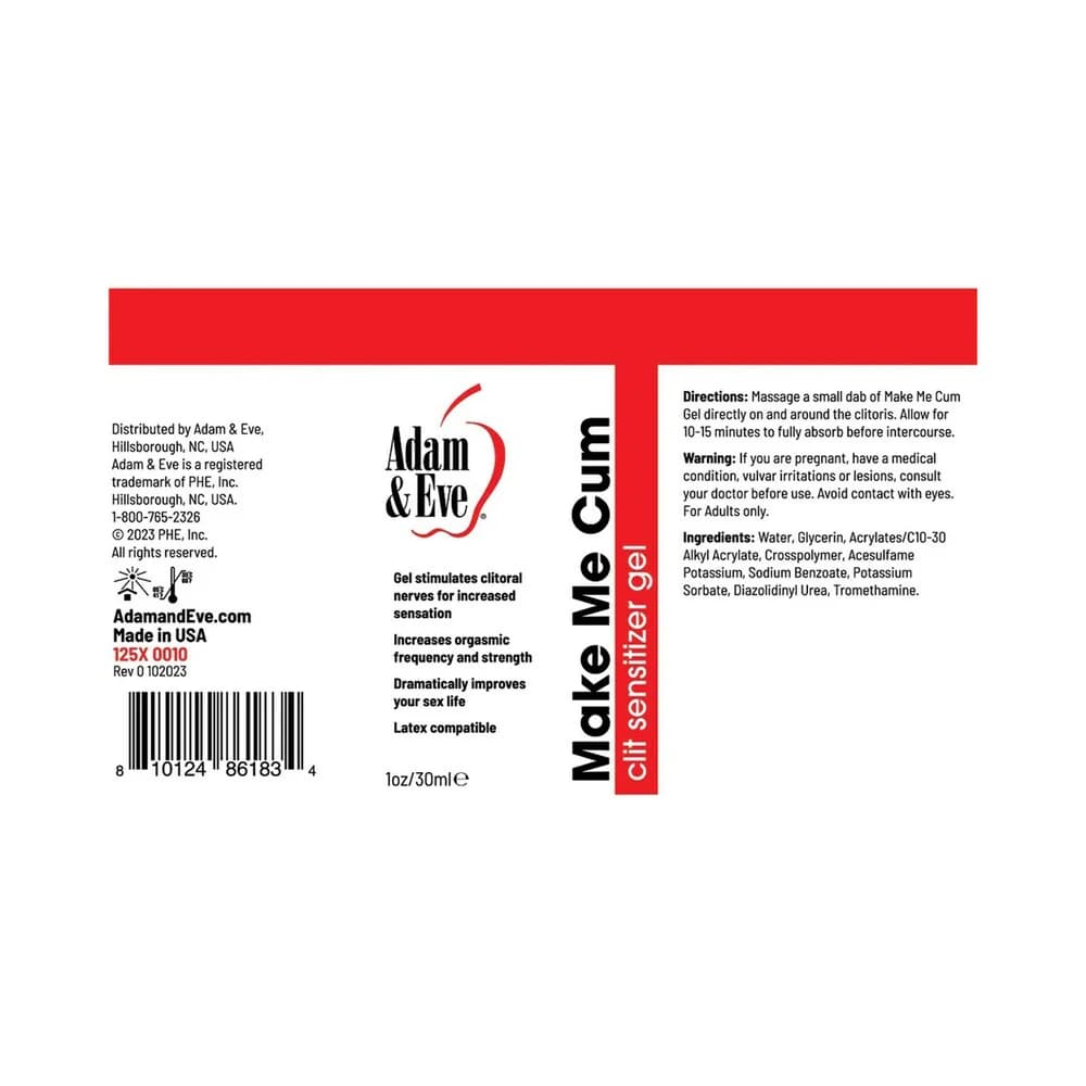Adam & Eve Make Me Cum Clit Sensitizer Gel 1 oz. thumbnail 4