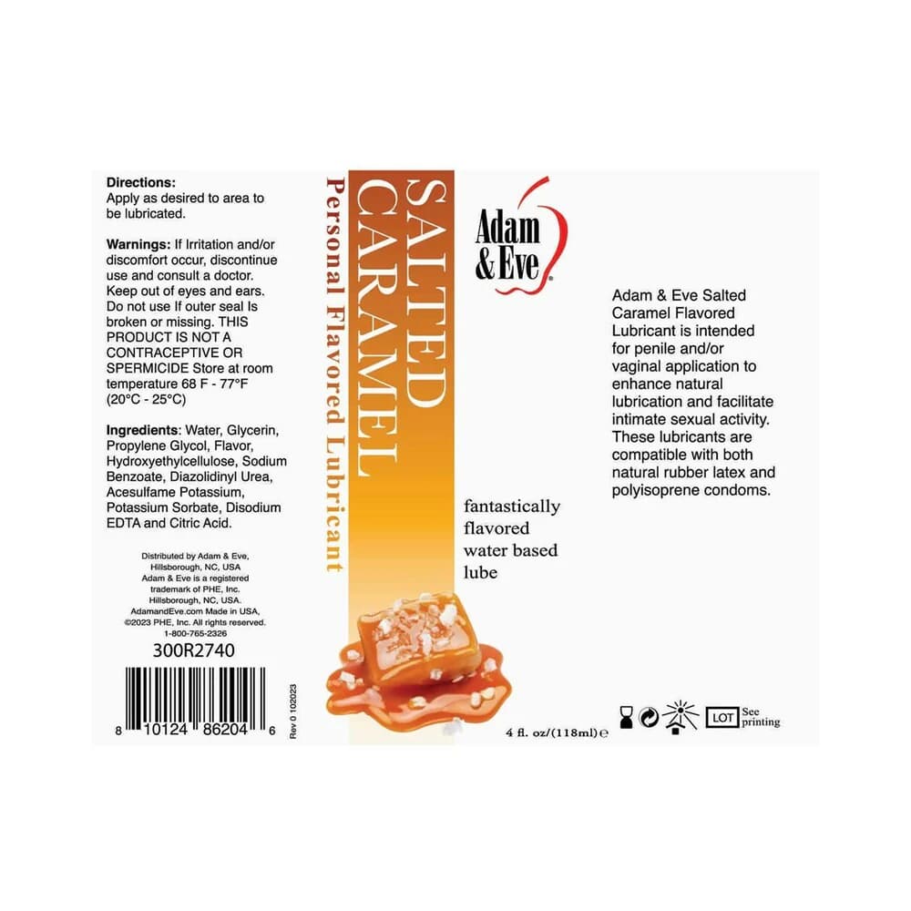 Adam & Eve Flavored Lubricant Salted Caramel 4 oz. thumbnail 4