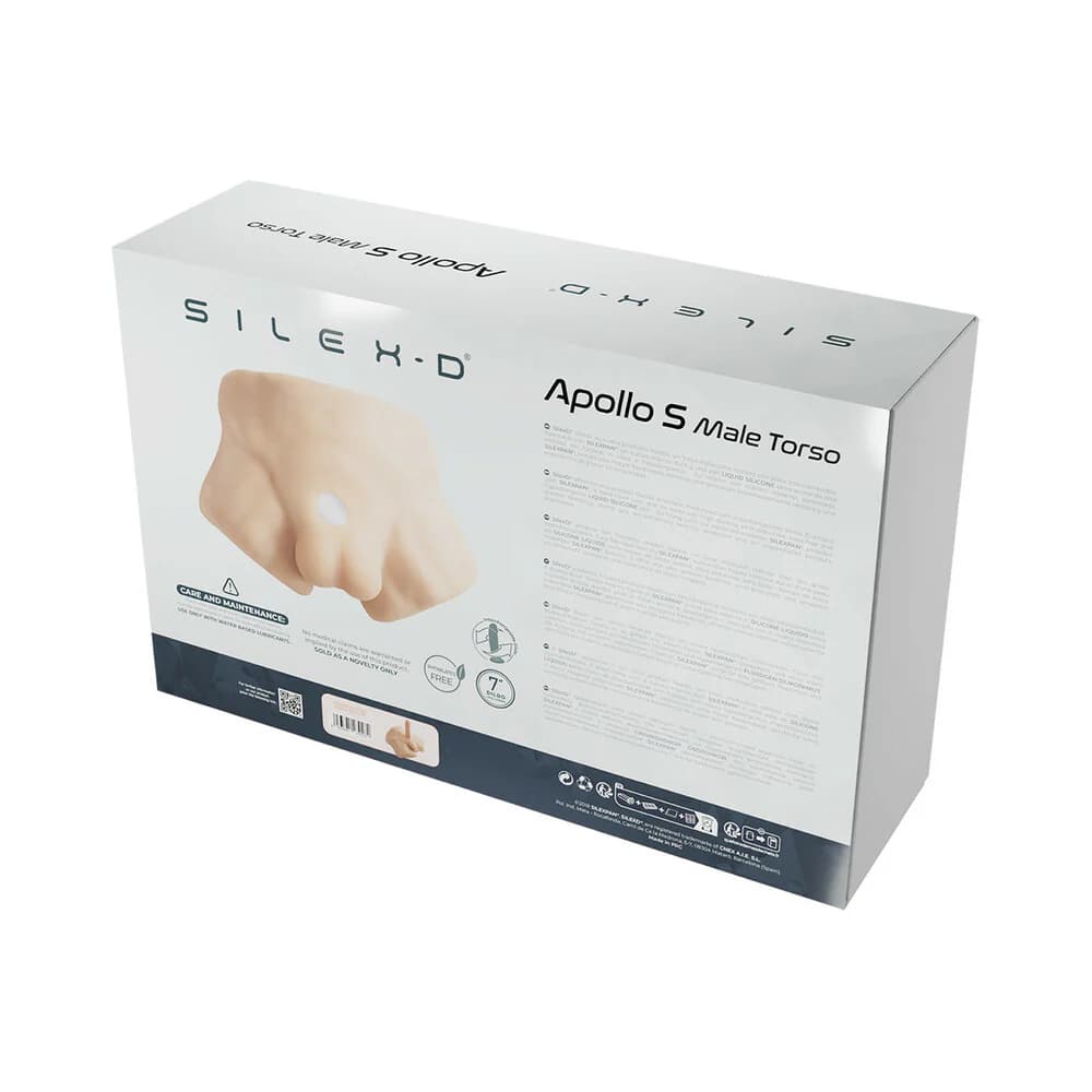 SILEX-D Apollo S Torso with 7 in. Liquid Silicone Model 2 Dildo Vanilla thumbnail 5