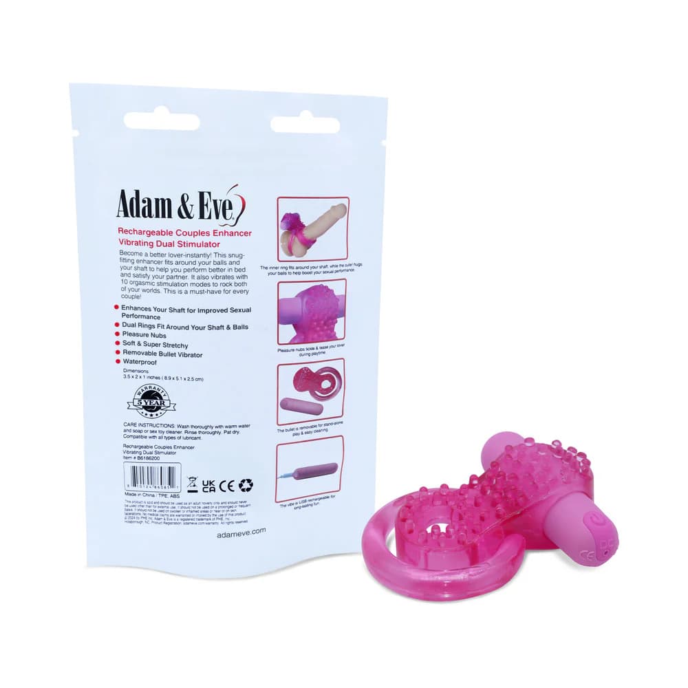Adam & Eve Rechargeable Couples Enhancer Ring (Bag Packaging) thumbnail 2