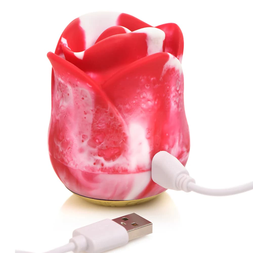 Lickgasm Kissing & Vibrating Rose Clitoral Stimulator Swirl thumbnail 5