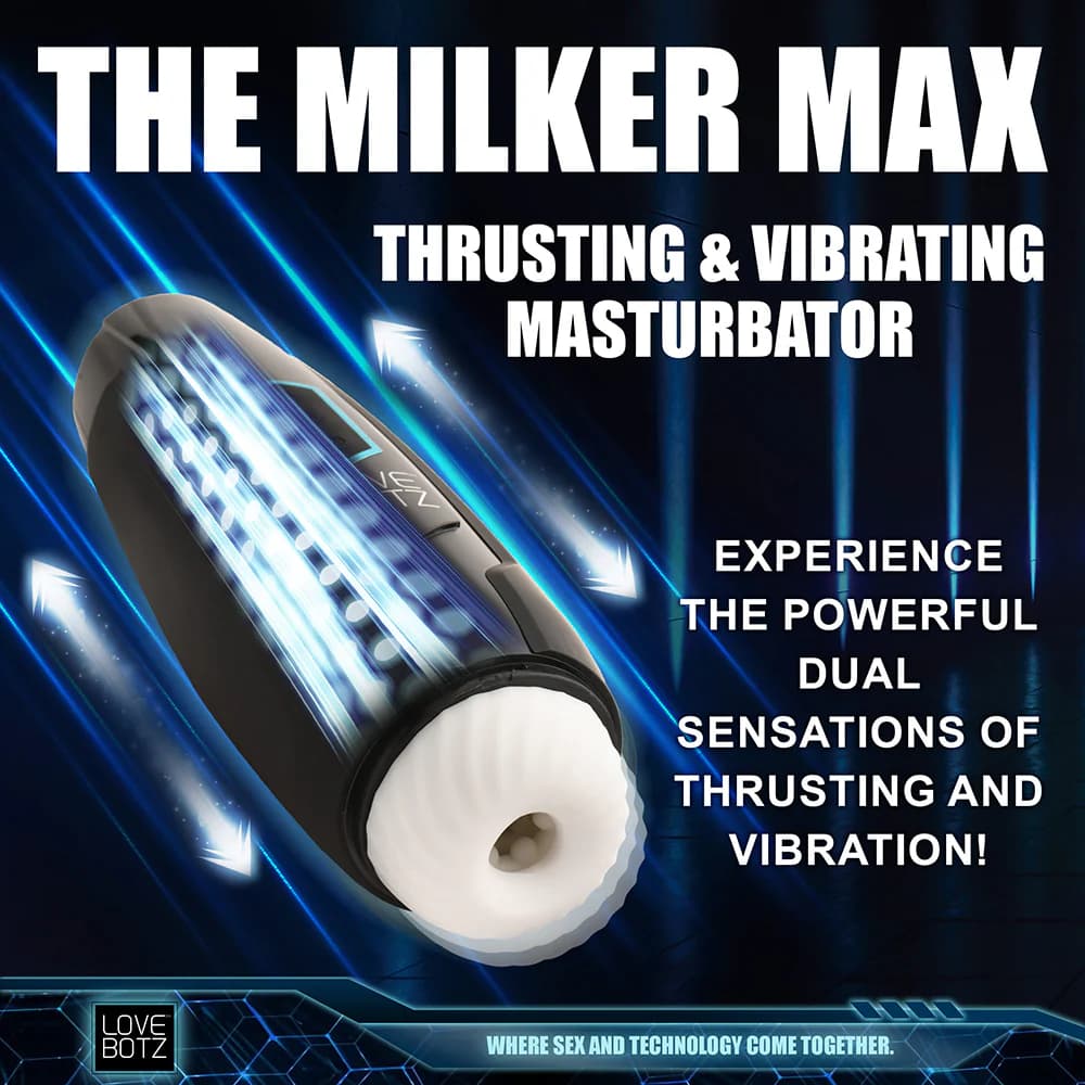 LoveBotz The Milker Max 14X Thrusting & Vibrating Masturbator thumbnail 8